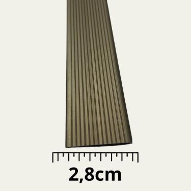 Imagem de Perfil Aluminio Soleira Para Piso Barra 1 Metro - Champagne