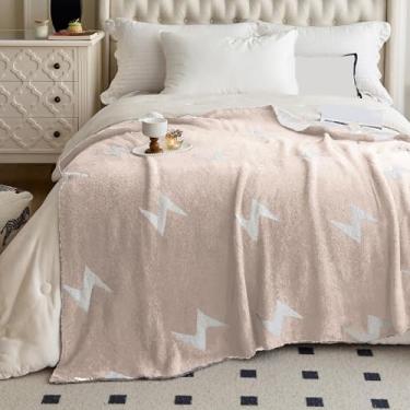 Imagem de NIDITW Cobertor de bebê ultramacio e aconchegante com raio de raio de microfibra, cobertor leve e fofo de lã para todas as estações, para sofá-cama, 76 x 101 cm (bege, bebê)