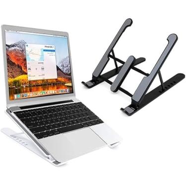 Imagem de Suporte para Notebook Ajustável, Base Ergonômica para Mesa, Dobrável, Home Office