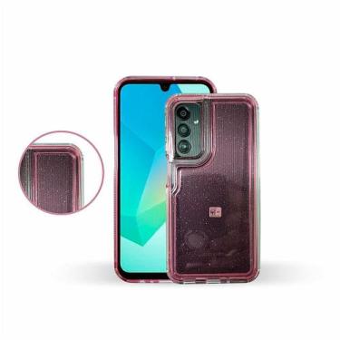 Imagem de Capinha Antiqueda Compatível com Samsung A16 Glitter - Genérica, Pink