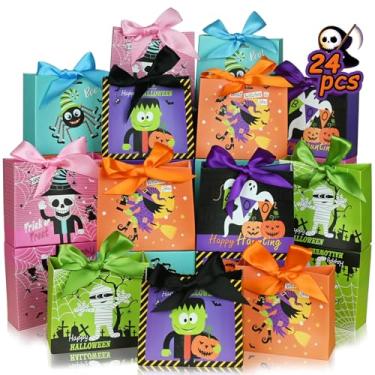 Imagem de Nimbbex 24 sacos de papel para Halloween (roxo)