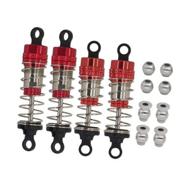 Imagem de Kokiya Kit de substituição de amortecedor de óleo metálico 66/72 mm para carro RC 14210 14209 1/14, Vermelho