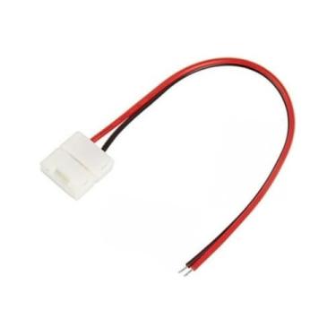 Imagem de 1 Cabo Conector Rabicho Fita Led 2 Vias Monocor 8mm 3528