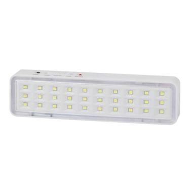 Imagem de Luminária De Emergência Branco Recarregável 30 Leds Portátil