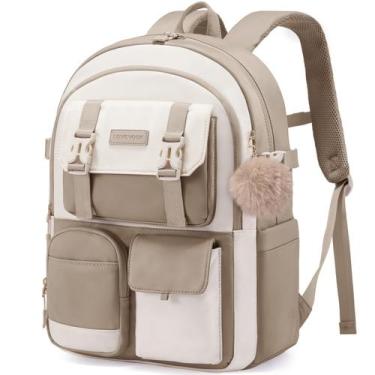 Imagem de Mochila LOVEVOOK School para meninas adolescentes com laptop de 15,6"