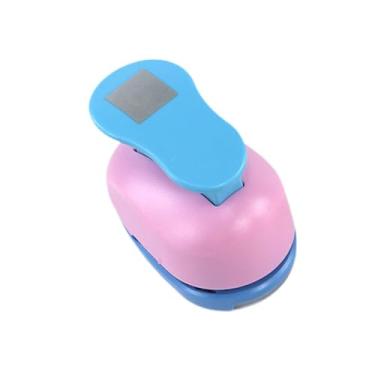 Imagem de Fancyes Furador de papel quadrado para crianças, furadores de formato pequeno, furador de papel para scrapbooking, álbuns de fotos, artesanato