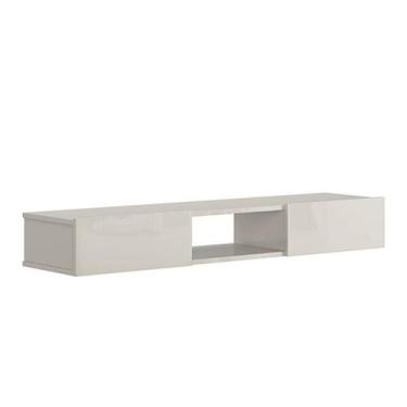 Imagem de Nicho Rack Suspenso Sala Quarto 120cm Impacto 1.2 Patrimar Off White