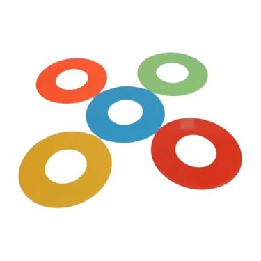 Imagem de oshhni 5x Marcadores de Piso Discos de Marcação Planos Placas Antiderrapantes de Velocidade Flexíveis Marcação de Campo Esportivo Placas de Treinamento de