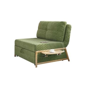 Imagem de Sofá-cama dobrável Sofá-cama dobrável, sofá-cama conversível com encosto ajustável e mesa lateral oculta para sala de estar, espaço pequeno