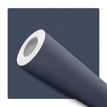 Imagem de Papel de Parede Adesivo Azul Petróleo Liso Moderno Quarto Sala de Esta