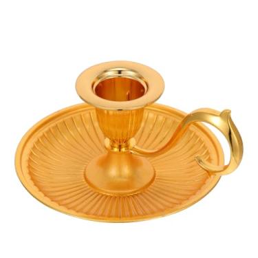 Imagem de Castiçal de mão vintage suporte de vela de mesa suporte à luz de velas