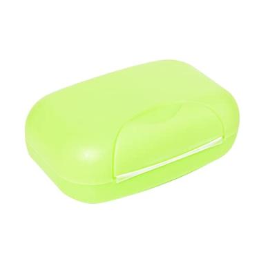 Imagem de Estojo de sabão de viagem, caixa de sabão à prova de vazamento, recipiente de sabão portátil para viagem, saboneteira à prova d'água portátil para casa, hotel, banheiro, acampamento, academia (verde)