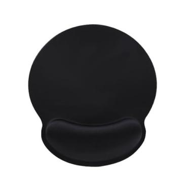 Imagem de Mouse pad ergonômico com suporte de pulso – Design de base de borracha antiderrapante para o máximo conforto e precisão, adequado para escritório e casa (preto)