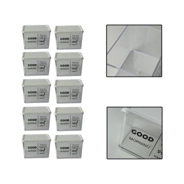 Imagem de Kit 10 Potes Herméticos Organizadores Alimentos Sabão 370Ml