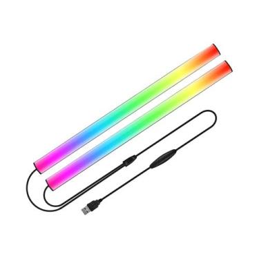 Imagem de Barra De Luz Para Mesa De Jogos 2 Em 1 LED Para Monitor E Teclado Com 