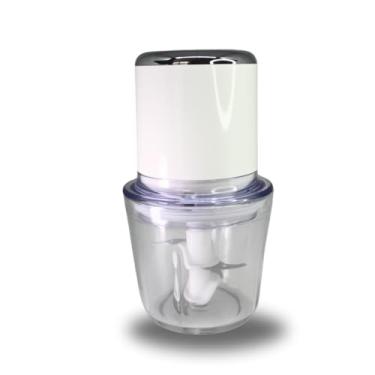 Imagem de Processador de Alimentos 600ml Recarregável Sem Fio de Vidro 150W Bivolt 110V 220V Cor:Branco