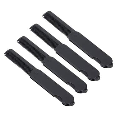 Imagem de ZJchao Pente de Bolso Dobrável para Cabelo Masculino, Qualidade Premium, Dentes Finos e Largos, Essencial para Penteados, Portátil, Dobrável, Ideal para Viagens e Uso diário. Material