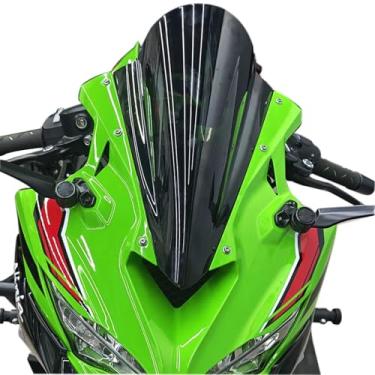 Imagem de Midimttop Viseira de carenagem frontal para para-brisas para para-brisas para ZX-4R ZX-4RR ZX4R ZX4RR ZX4RR ZX25R ZX 25R Acessórios 2023-2025 (fumaça preta)