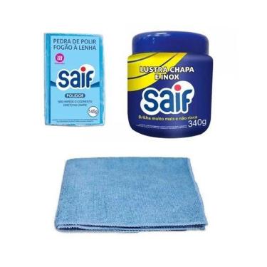 Imagem de Kit Limpeza De Chapa De Fogão A Lenha Saif