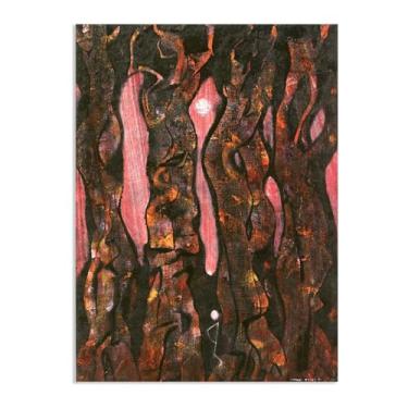 Imagem de Zeichn8u Pôster Max Ernst Reproduções Florestais de Pinturas Famosas Surrealismo Arte de Parede Tela Max Ernst Decoração de Parede para Presentes de Sala de Estar 100 x 70 cm Pôster