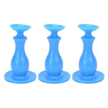 Imagem de ZAWELIYO Suporte de Porta de Máquina de Lavar de Carga Frontal Com Design de Ventosa, Comprimento Adequado para Interiores Secos, Adequado para Máquina de Lavar e Porta de Sala, Pacote de 3 (Azul)