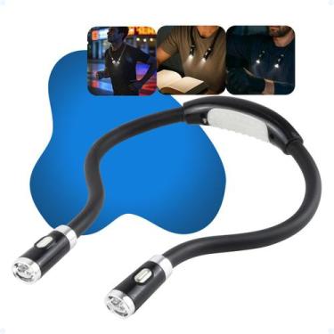 Imagem de Lanterna Abraço Pescoço Livro Leitura Luz Da Lâmpada Potente - Hxt