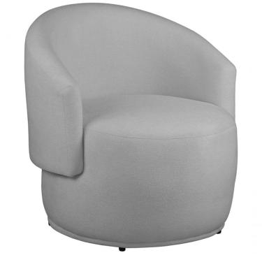 Imagem de Poltrona Decorativa Heitor Sala Escritório E Recepção Suede Prata Eli Móveis E Decoração