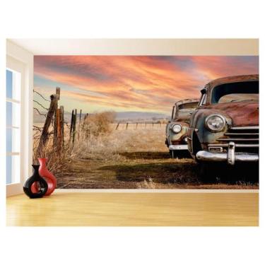 Imagem de Papel De Parede 3D Carro Antigo Clássico Vintage 3,5M Cxr30 - Você Dec