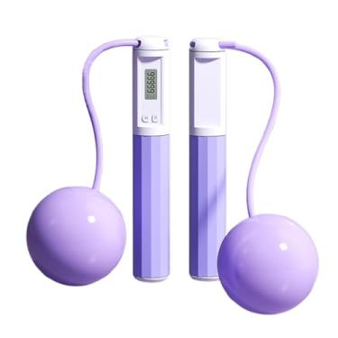 Imagem de Corda de pular com balcão, treinador de fitness sem fio | Corda de pular para exercícios com contador - para casa, ambientes internos e externos, exercícios, fitness, homens, mulheres, crianças