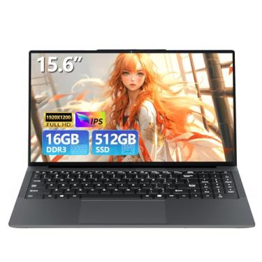Imagem de Laptop para jogos de 15,6 polegadas, laptops com Core I3 (até 3,40 GHz), laptop gamer de 16 GB de RAM, 512 GB de ROM, FHD 1920 x 1080, laptops tradicionais Win 11 Pro, computadores com netbook Wi-Fi