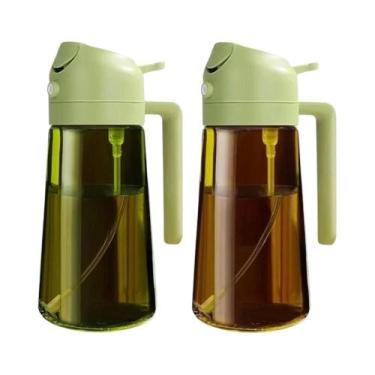 Imagem de Spray De Óleo De Vidro Escuro 470ML Dispensador De Azeite Bloqueador D