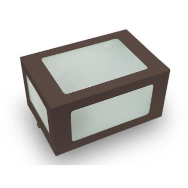 Imagem de Kit Arandela 5 Vidros Parede Externa Interna Branca 3 un. - Lcg Eletro