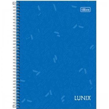 Imagem de Caderno Universitário Capa Dura A4 1 Matéria 80 Folhas Lunix Tilibra Azul Escuro