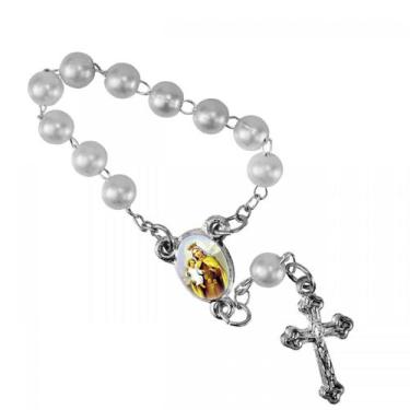 Imagem de 50 Mini Terços com Foto Nossa Senhora do Carmo - SJO Artigos Religioso