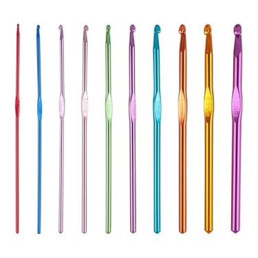 Imagem de Kit de crochê de 37 peças com alças ergonômicas, conjunto completo de agulhas de crochê para iniciantes com agulhas de fio, marcadores de ponto, fita métrica para mãos artríticas e amantes de