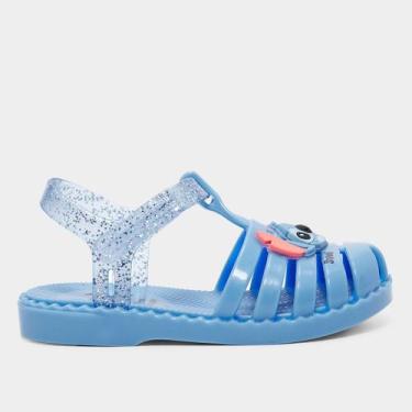 Imagem de Sandália Infantil Disney Stitch Duo Menina, Azul, 21