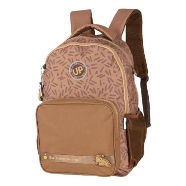 Imagem de Mochila Grande Up Capivara Be Cappy Marrom Infantil Escolar