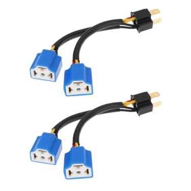 Imagem de SING F LTD 2 peças 9003 HB2 H4 divisor de farol adaptador chicote de fios 30 cm comprimento total para lâmpadas H4