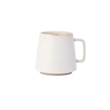 Imagem de Caneca de chá Caneca de café cerâmica para chá da tarde com leite e, branca, retrô, alça Xícaras de café