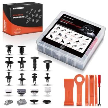 Imagem de A-Premium Kit de clipe de retentor de carro de 180 peças (tipo 17) compatível com Saturn Outlook 2007-2010, painel de acabamento de porta de para-choque de capô, conjunto de reposição de fixador de