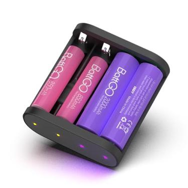 Imagem de ISDT Carregador De Bateria Inteligente A4 Air Aa E Aaa 10500 12500 Nimh Nicd Li-Lon Lifepo4 Com Conexão Aplicativo Bluetooth (Preto)