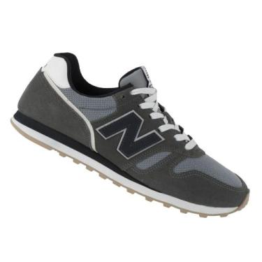 Imagem de Tênis New Balance 373 V2 Cinza Escuro - Masculino, 40, Cinza