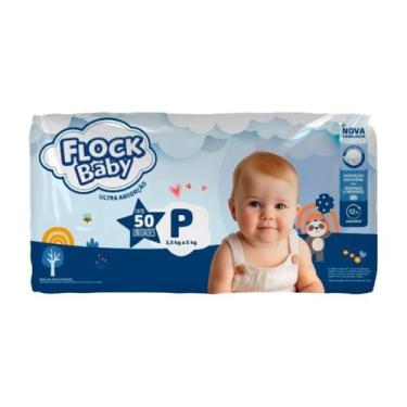 Imagem de Fralda Descartável Flock Baby Ultra Absorção P 50 Unidades