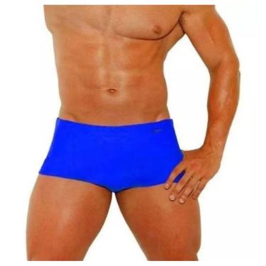 Imagem de Sunga Boxer Azul Premium Masculina Hana Rio Poliamida