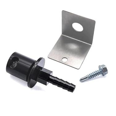 Imagem de Válvula de rolagem de ventilação do tanque de combustível com kit de suporte válvula de retenção de rolagem de montagem remota 19-174 para Holley Sniper EFI Upgrade 5/16 Mangueira Barb (preto)