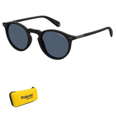 Imagem de Óculos de Sol Polaroid Unissex Preto Fosco Polarizado PLD 2086/S 003 4