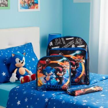 Imagem de Kit Mochila Bolsa Escolar Menino Personagens + Lancheira - Plike