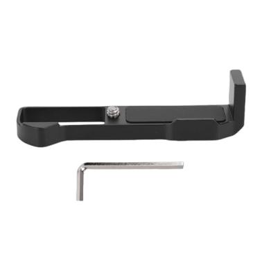 Imagem de Heayzoki Placa de Liberação Rápida, Suporte Em Liga de Alumínio L Com Montagem de Sapata Fria para Câmera G7x3, Placa de Base Antiderrapante Com Furo de Parafuso de 1/4 (Preta)