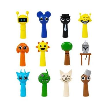 Imagem de Figuras De Ação Sprunki 35-7cm PVC Conjunto De 8 12 24 48 Brinquedos D