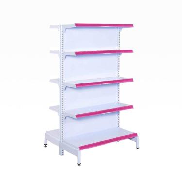 Imagem de Gôndola Prateleira 5 Níveis 40x30 New Plus 1,70 Central Inicial pe Rosa - sa Gôndolas